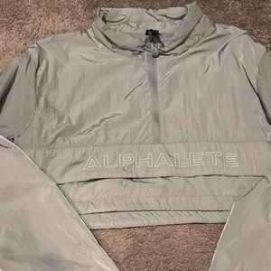 Alphalete Women's Utility Jacket in Gray
